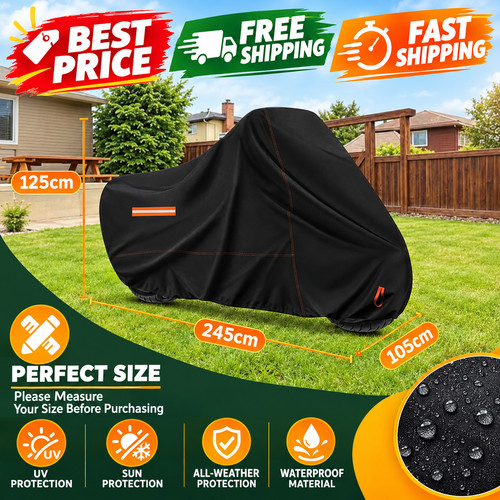 Motorcycle cover 245x105x125cm - motorcycle,